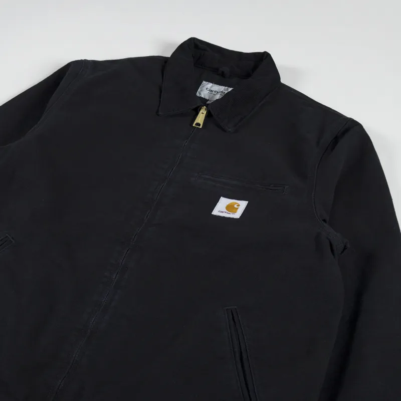 Carhartt WIP Detroit Jacket Black Aged Canvas-3