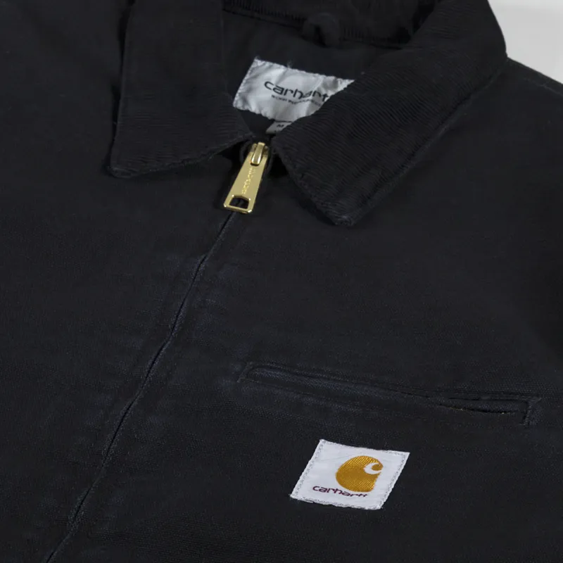 Carhartt WIP Detroit Jacket Black Aged Canvas-6