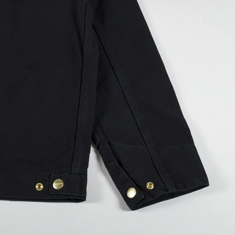Carhartt WIP Detroit Jacket Black Aged Canvas-8