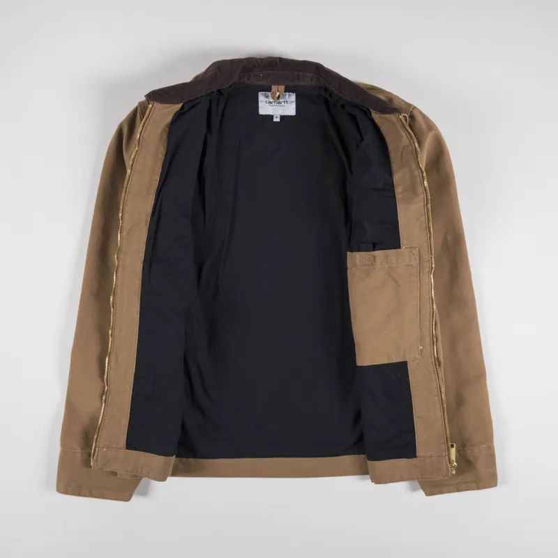 Carhartt WIP Detroit Jacket Hamilton Brown Tobacco Rinsed-1