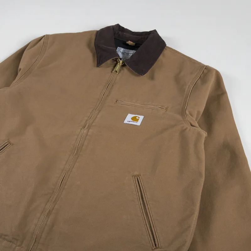 Carhartt WIP Detroit Jacket Hamilton Brown Tobacco Rinsed-3