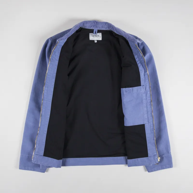 Carhartt WIP Detroit Jacket Bay Blue Aged Canvas-1