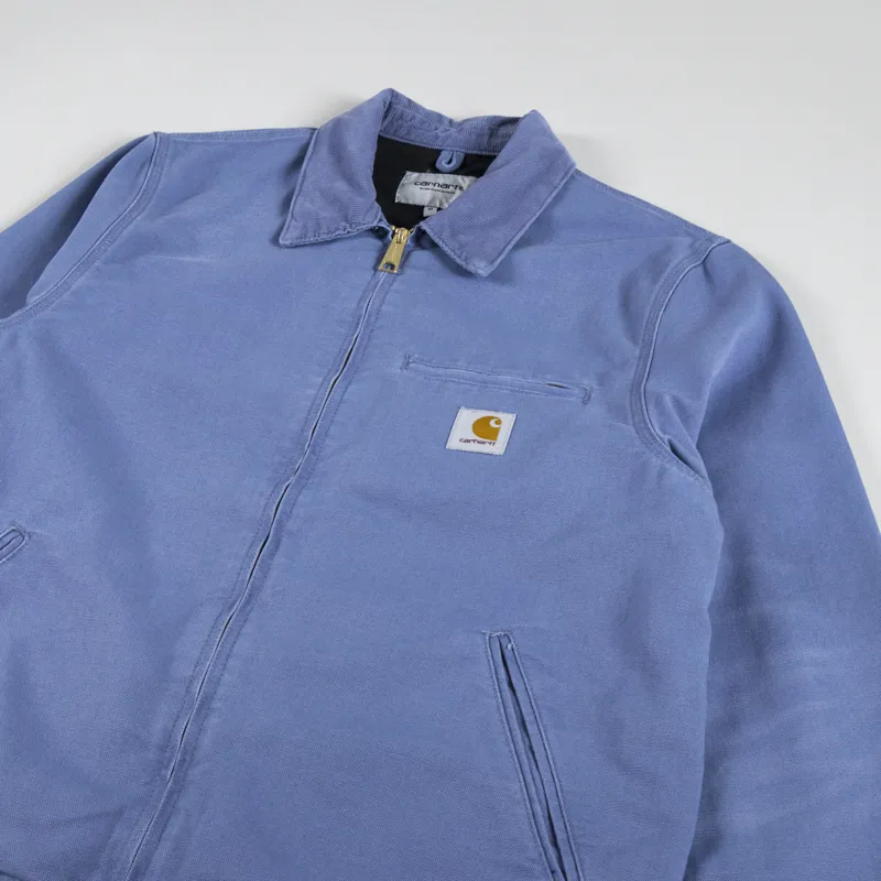 Carhartt WIP Detroit Jacket Bay Blue Aged Canvas-3