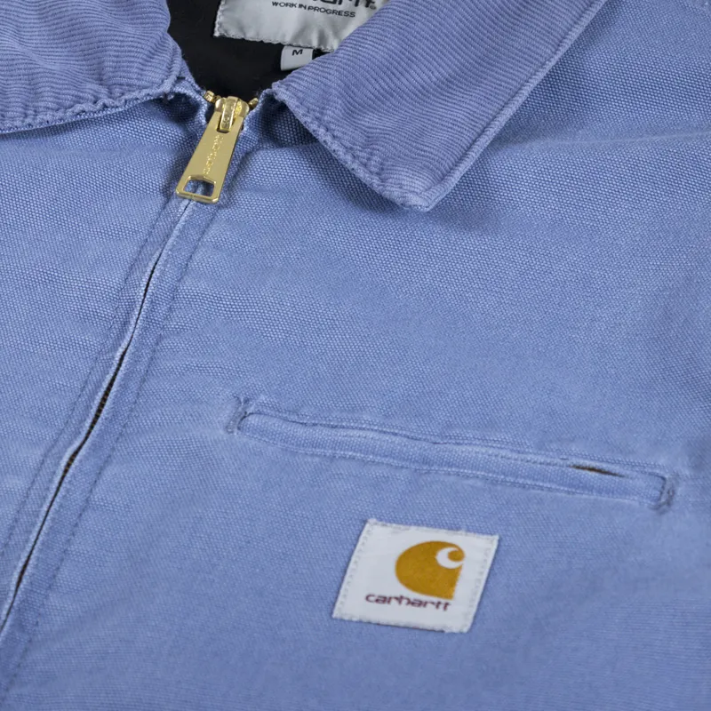 Carhartt WIP Detroit Jacket Bay Blue Aged Canvas-6