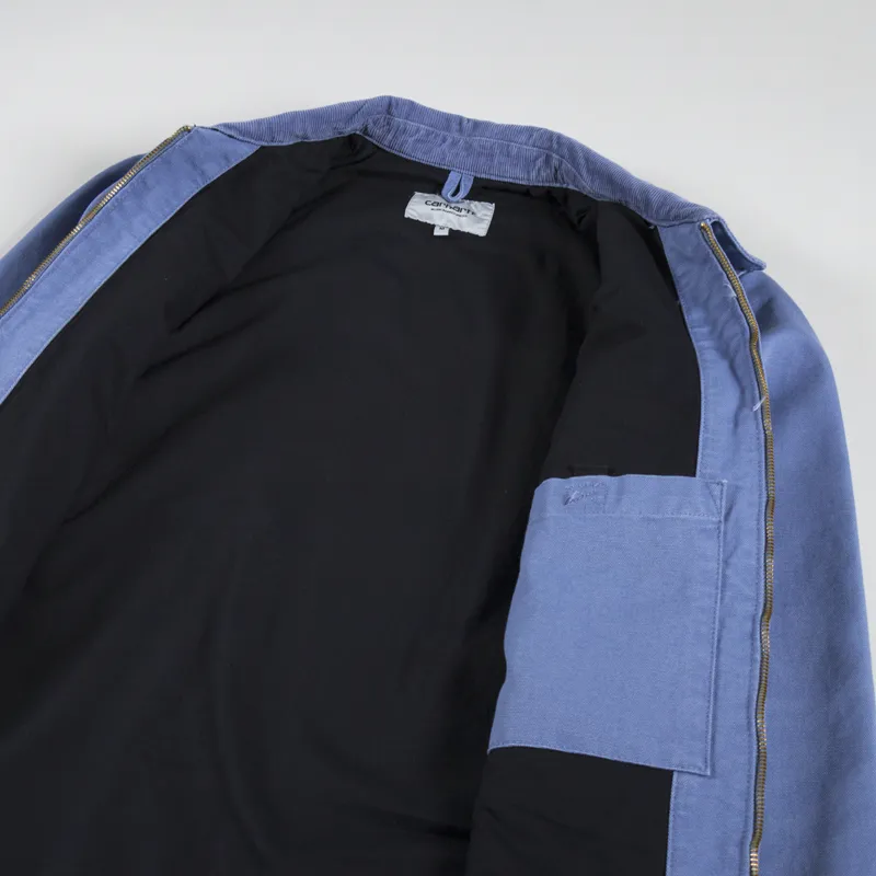 Carhartt WIP Detroit Jacket Bay Blue Aged Canvas-4