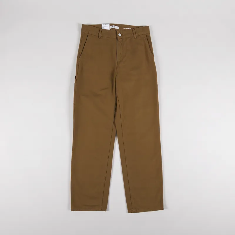 Carhartt WIP Womens Pierce Pant Straight Hamilton Brown Rinsed-5