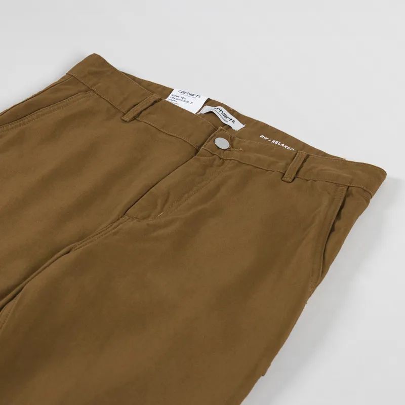 Carhartt WIP Womens Pierce Pant Straight Hamilton Brown Rinsed-8