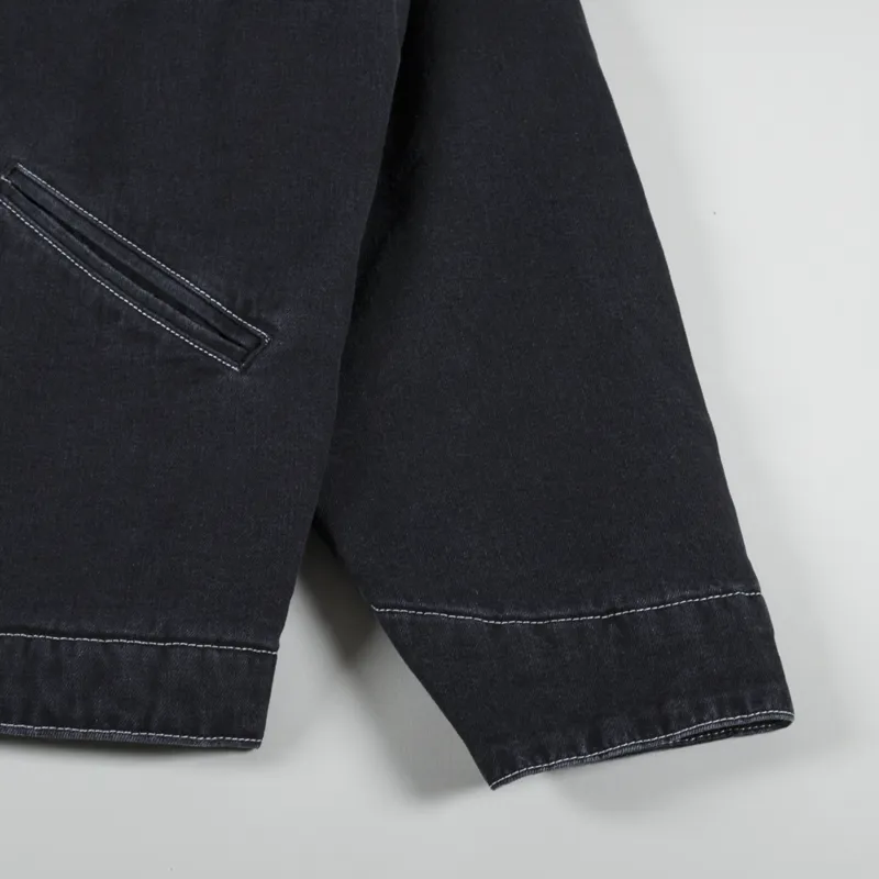 Carhartt WIP OG Detroit Jacket Black Stone Washed-6