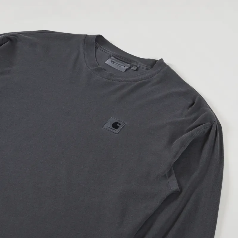 Carhartt WIP Womens Long Sleeve Nelson T Shirt Charcoal-1