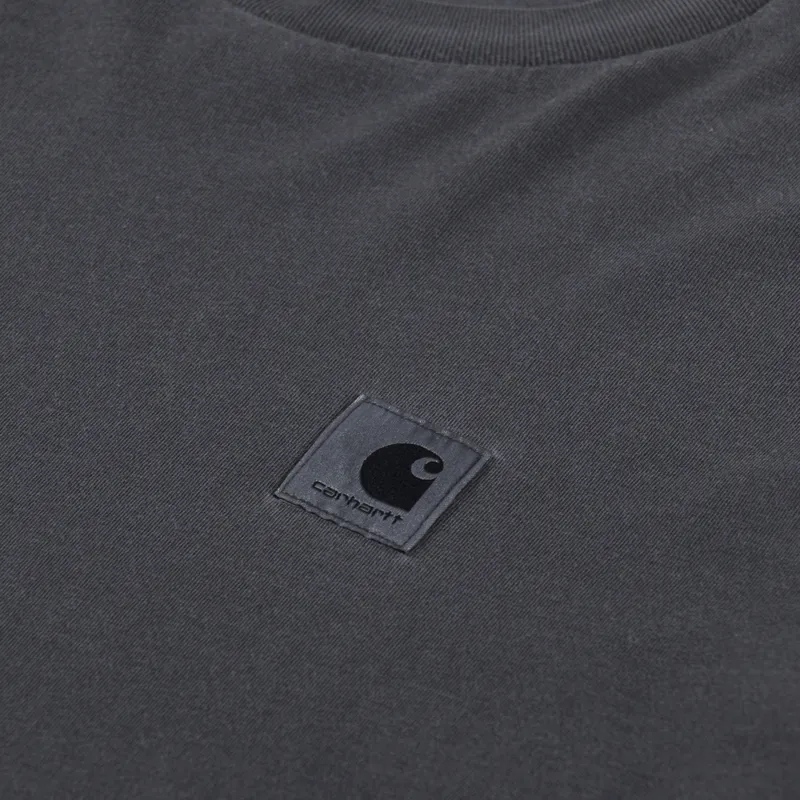 Carhartt WIP Womens Long Sleeve Nelson T Shirt Charcoal-2