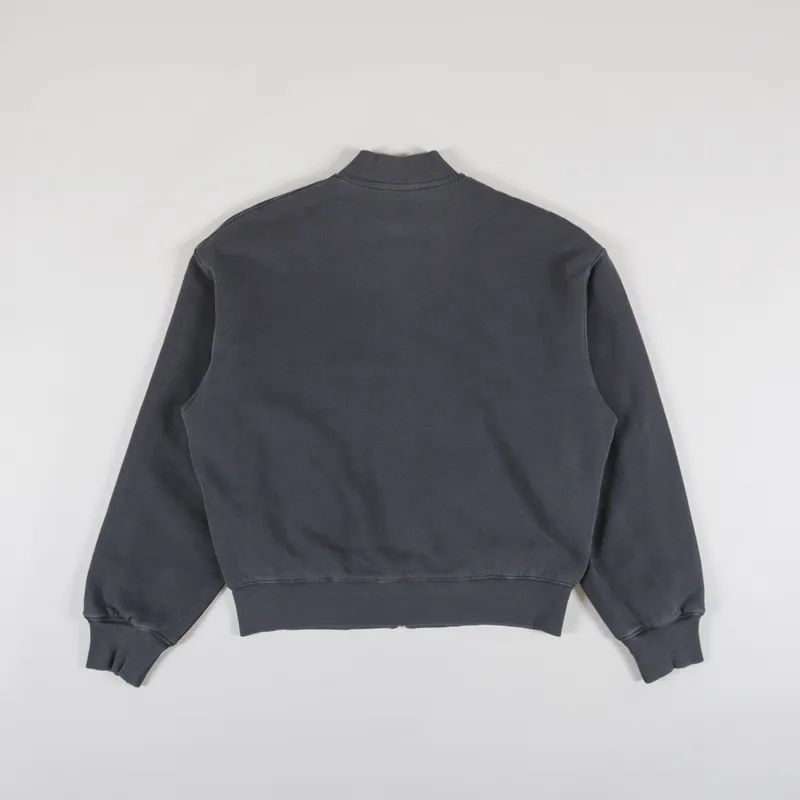 Carhartt WIP Womens Nelson Sweat Bomber Charcoal-5