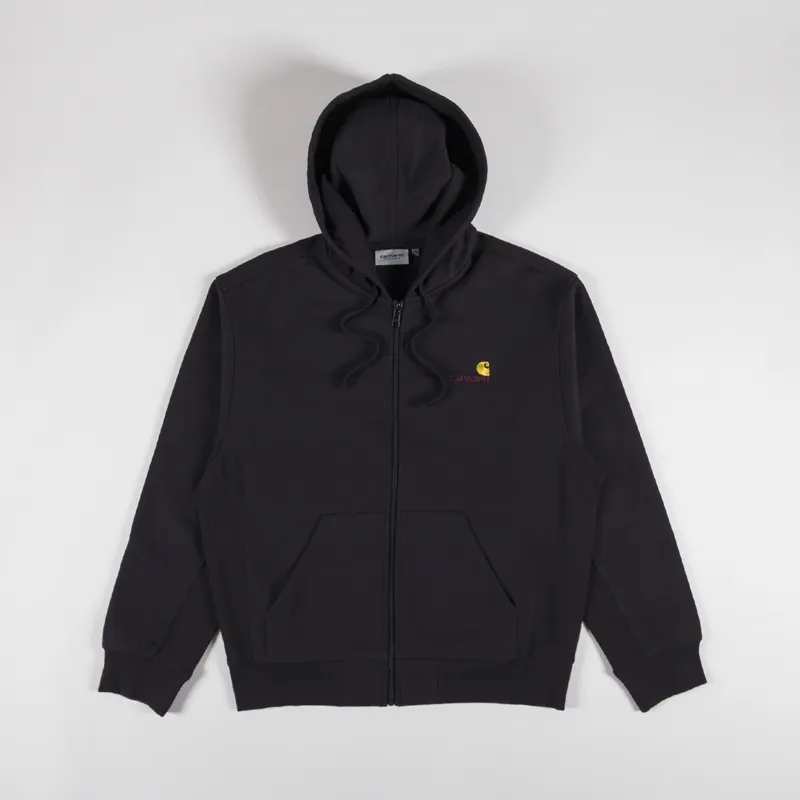 Carhartt WIP Hooded American Script Jacket Black