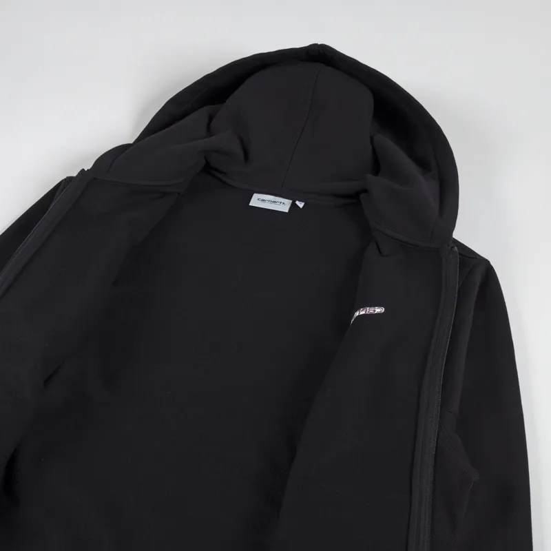 Carhartt WIP Hooded American Script Jacket Black-5