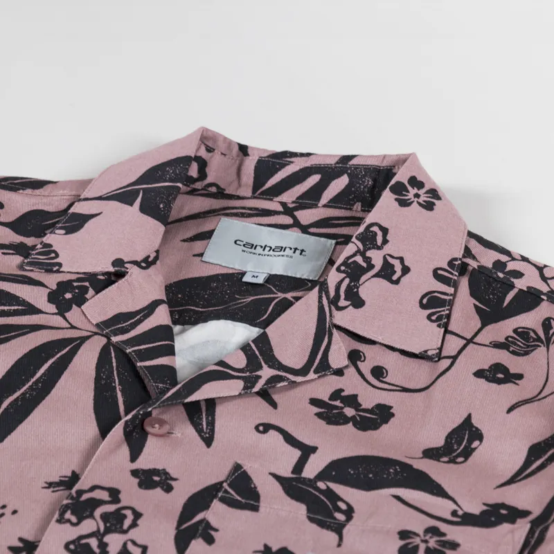 Carhartt WIP Woodblock Shirt Glassy Pink-2