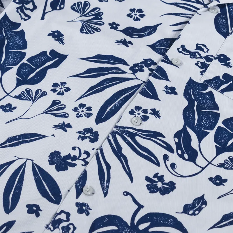 Carhartt WIP Woodblock Shirt Sonic Silver-4