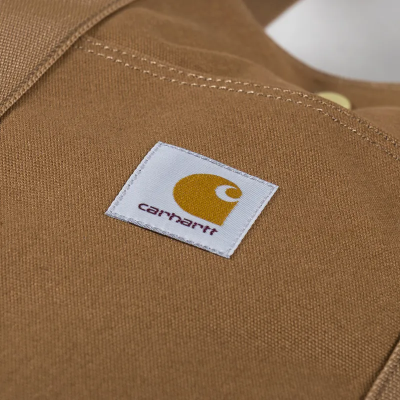 Carhartt WIP Womens Canvas Tote Hamilton Brown Rinsed-5