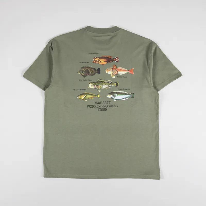 Carhartt WIP Fish T Shirt Dollar Green