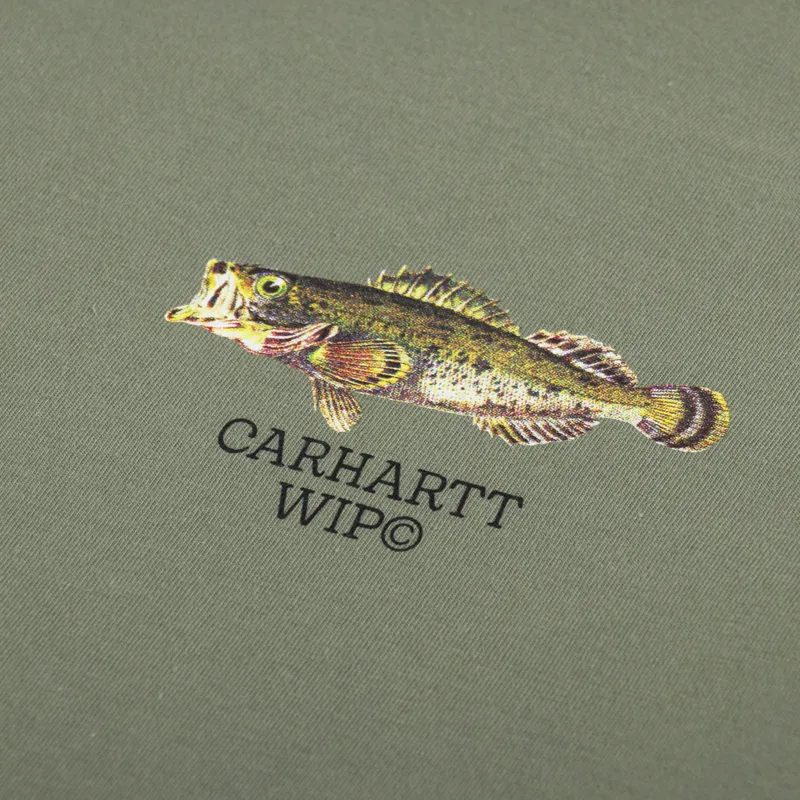 Carhartt WIP Fish T Shirt Dollar Green-5