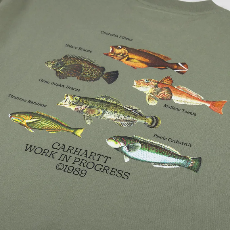 Carhartt WIP Fish T Shirt Dollar Green-4