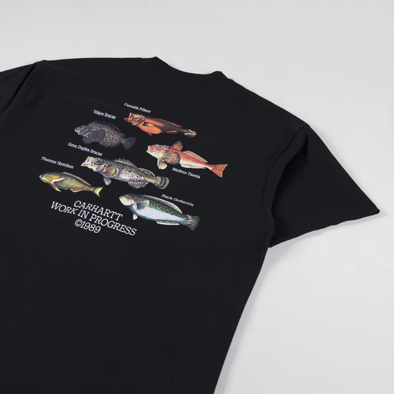 Carhartt WIP Fish T Shirt Black-4