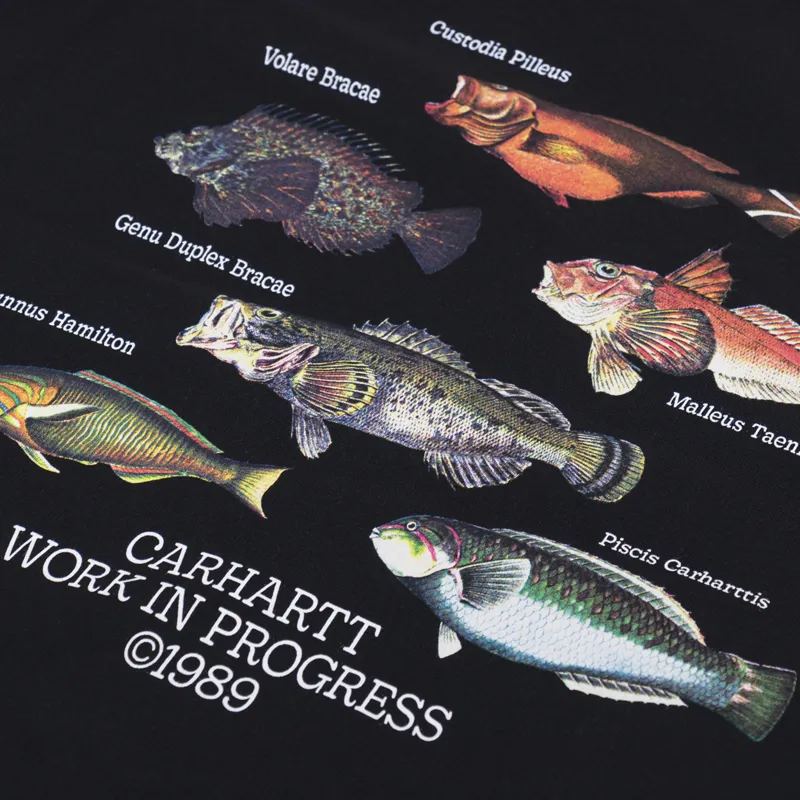 Carhartt WIP Fish T Shirt Black-5