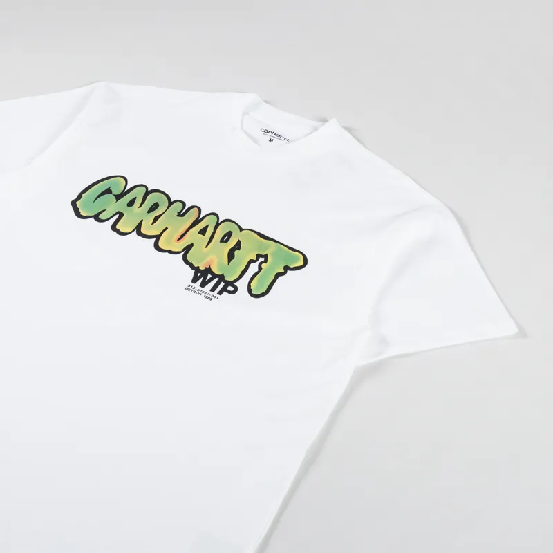 Carhartt WIP Drip T Shirt White-1