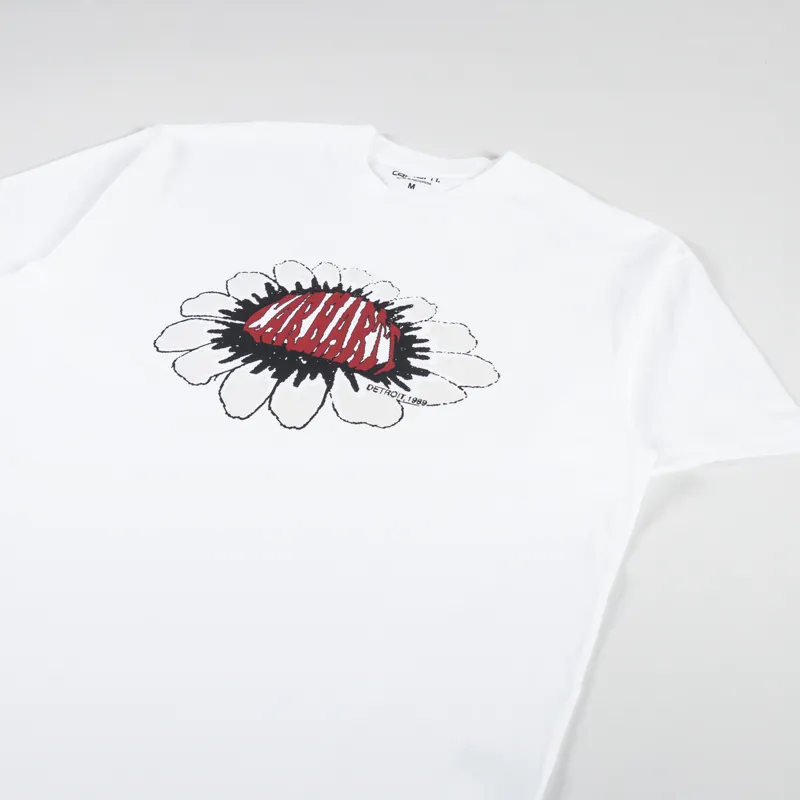 Carhartt WIP Pixel Flower T Shirt White-1