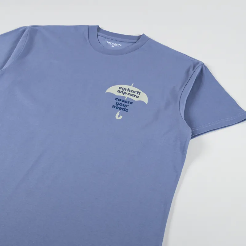 Carhartt WIP Covers T Shirt Bay Blue-3