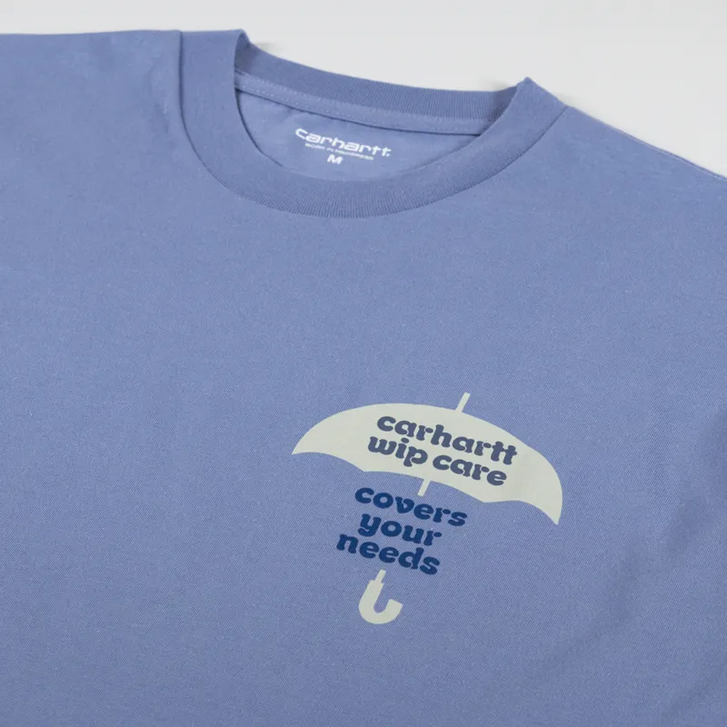 Carhartt WIP Covers T Shirt Bay Blue-5