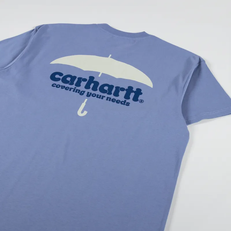 Carhartt WIP Covers T Shirt Bay Blue-2