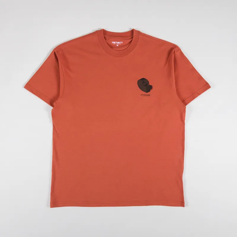 Tシャツ・カットソー [Carhartt WIP] DIAGRAM C T-SHIRT Carhartt WIP Mens Diagram C Short Sleeve T Shirt Tee Phoenix Red