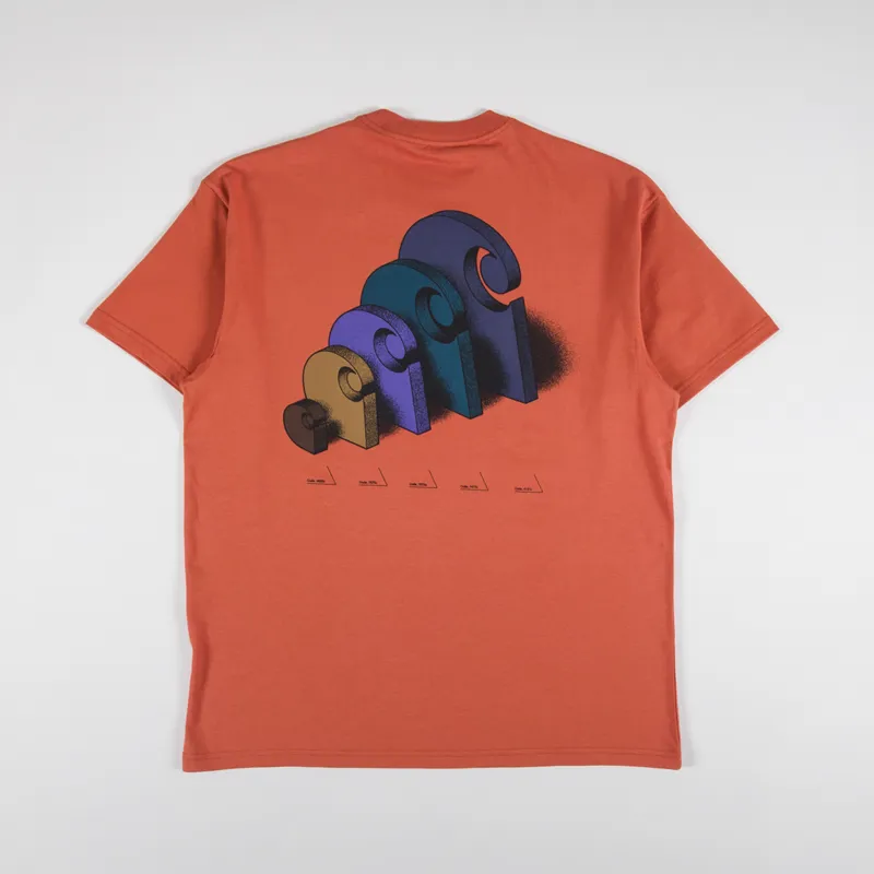 Tシャツ・カットソー [Carhartt WIP] DIAGRAM C T-SHIRT Carhartt WIP Mens Diagram C Short Sleeve T Shirt Tee Phoenix Red