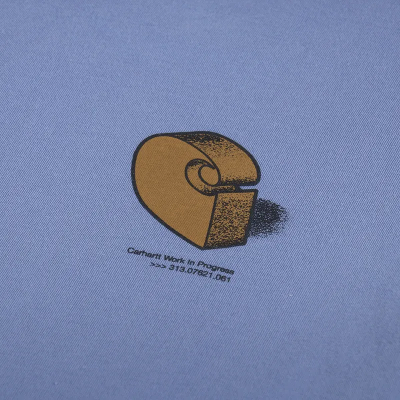 Carhartt WIP Diagram C T Shirt Bay Blue-5