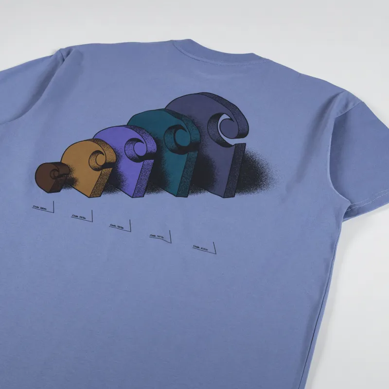 Carhartt WIP Diagram C T Shirt Bay Blue-2