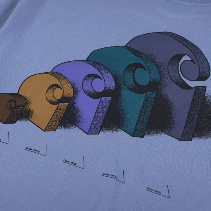 Carhartt WIP Diagram C T Shirt Bay Blue-4