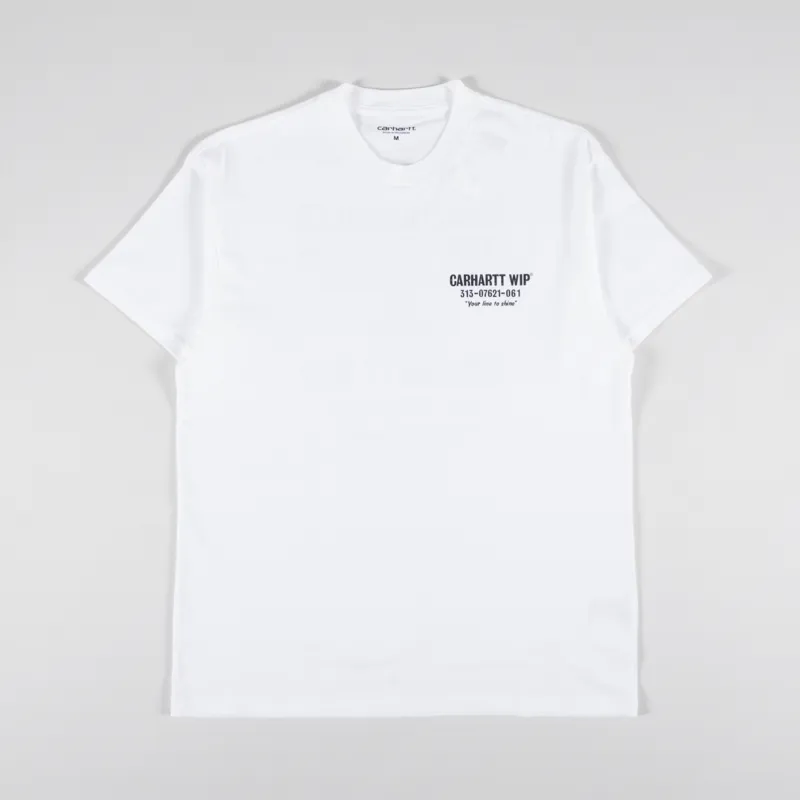 Carhartt WIP Less Troubles T Shirt White Black-1