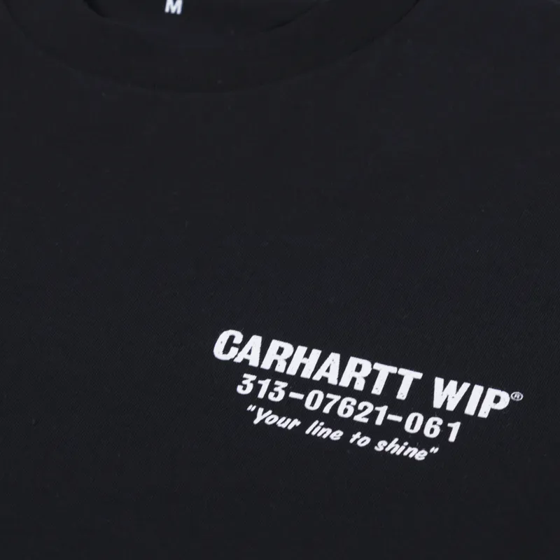 Carhartt WIP Less Troubles T Shirt Black White-5