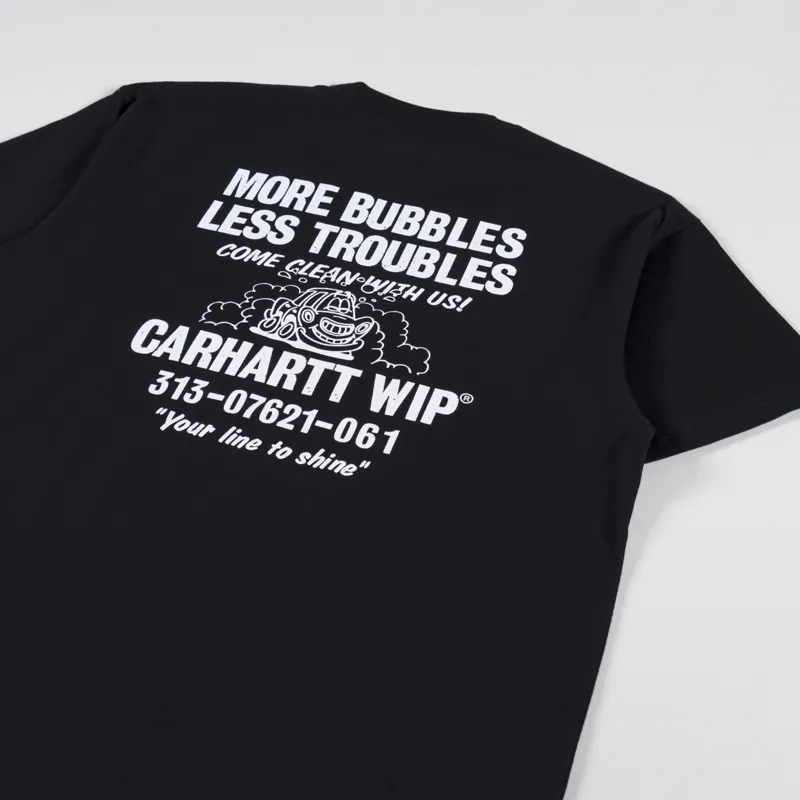 Carhartt WIP Less Troubles T Shirt Black White-2