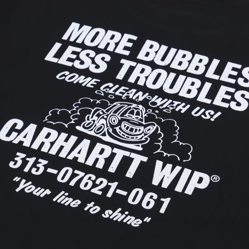 Carhartt WIP Less Troubles T Shirt Black White-4