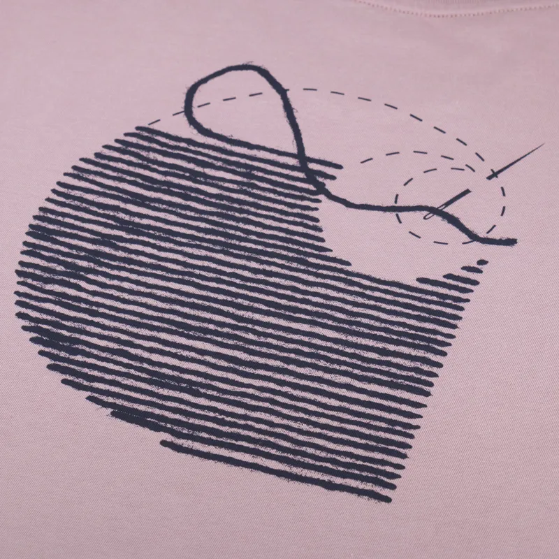 Carhartt WIP Womens Stitch T Shirt Glassy Pink-8