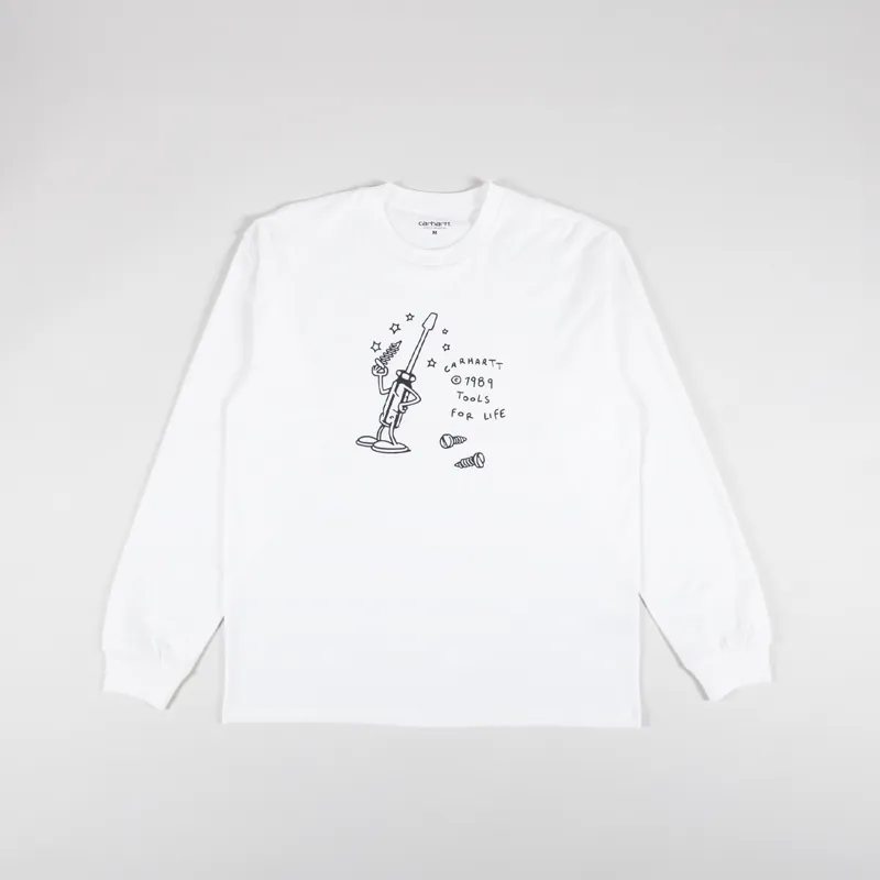 Carhartt WIP Tools For Life T Shirt White Black