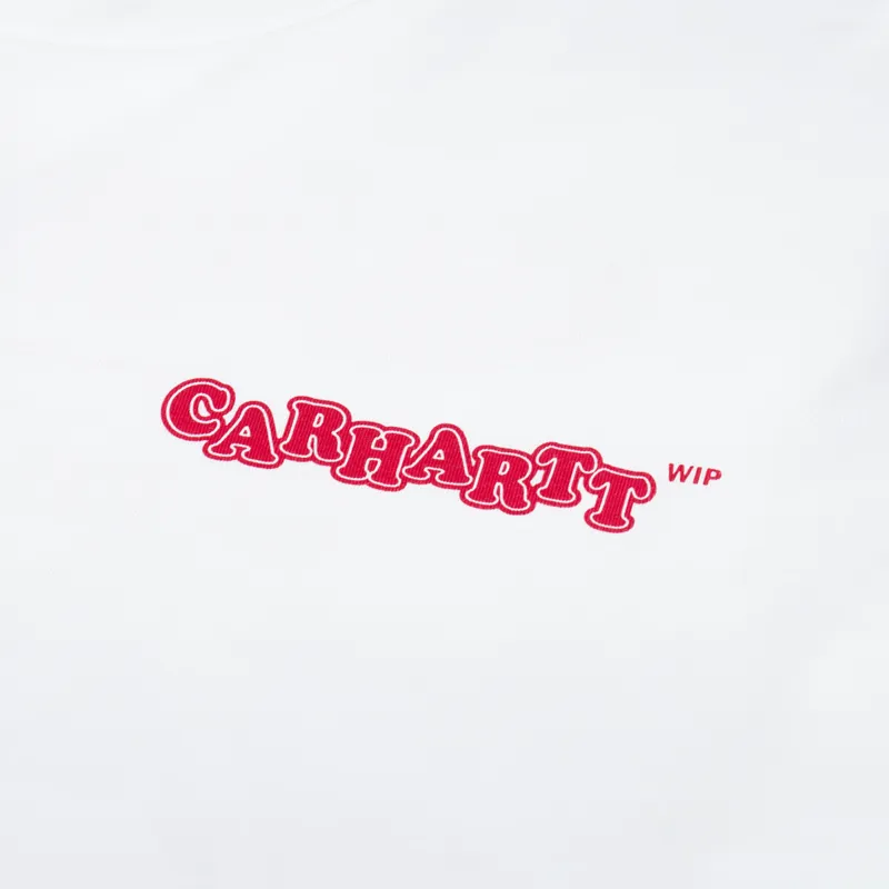 Carhartt WIP Fast Food T Shirt White Red-5