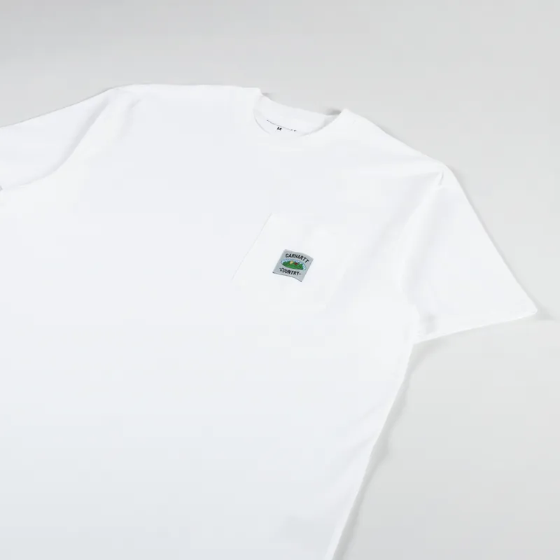 Carhartt WIP Field Pocket T Shirt White-1