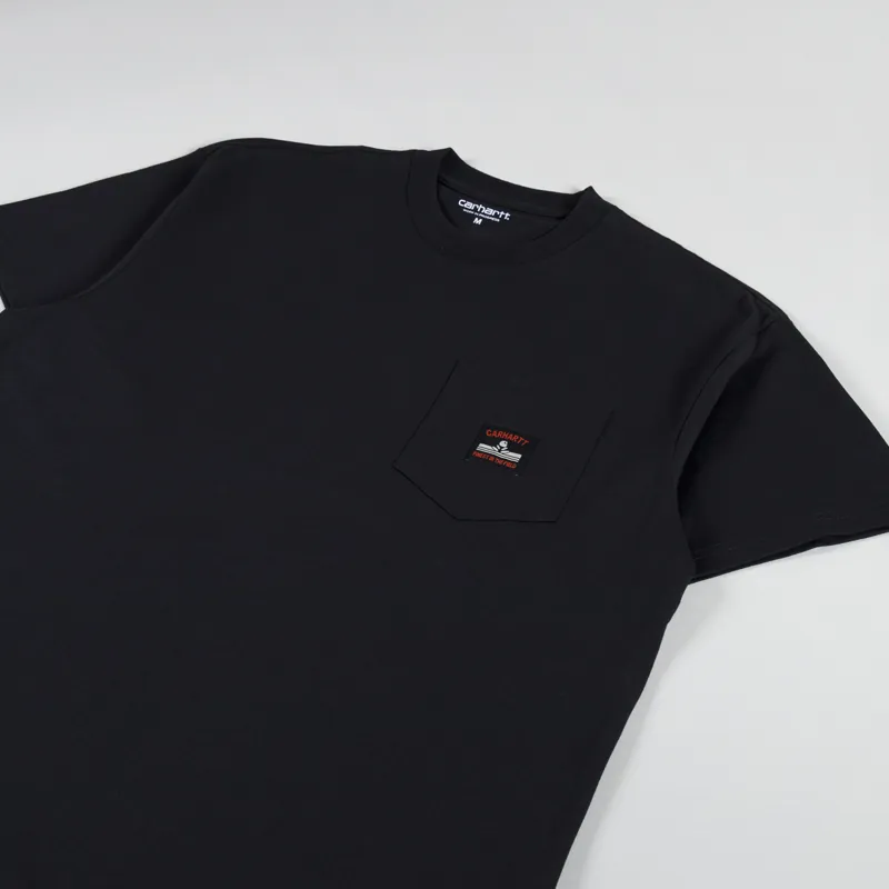 Carhartt WIP Field Pocket T Shirt Black-1