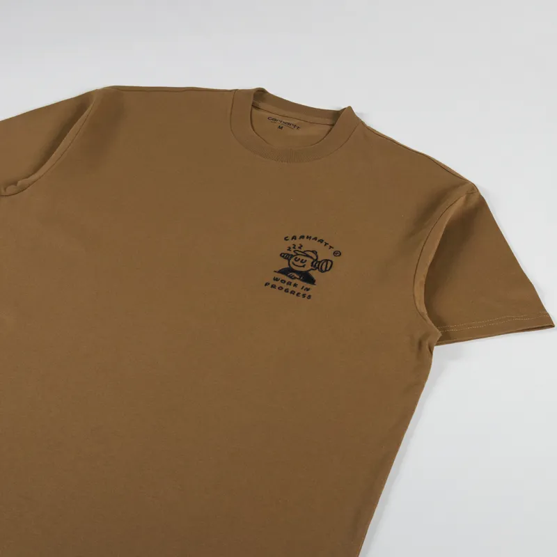 Carhartt WIP Icons T Shirt Hamilton Brown Black-1