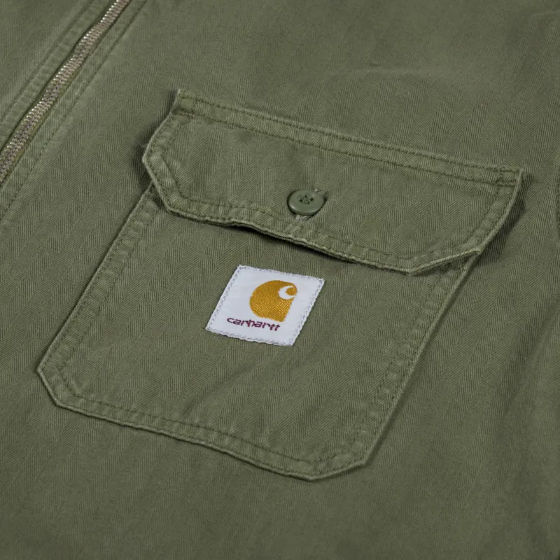 Carhartt WIP Rainer Shirt Jac Dundee Garment Dyed-8