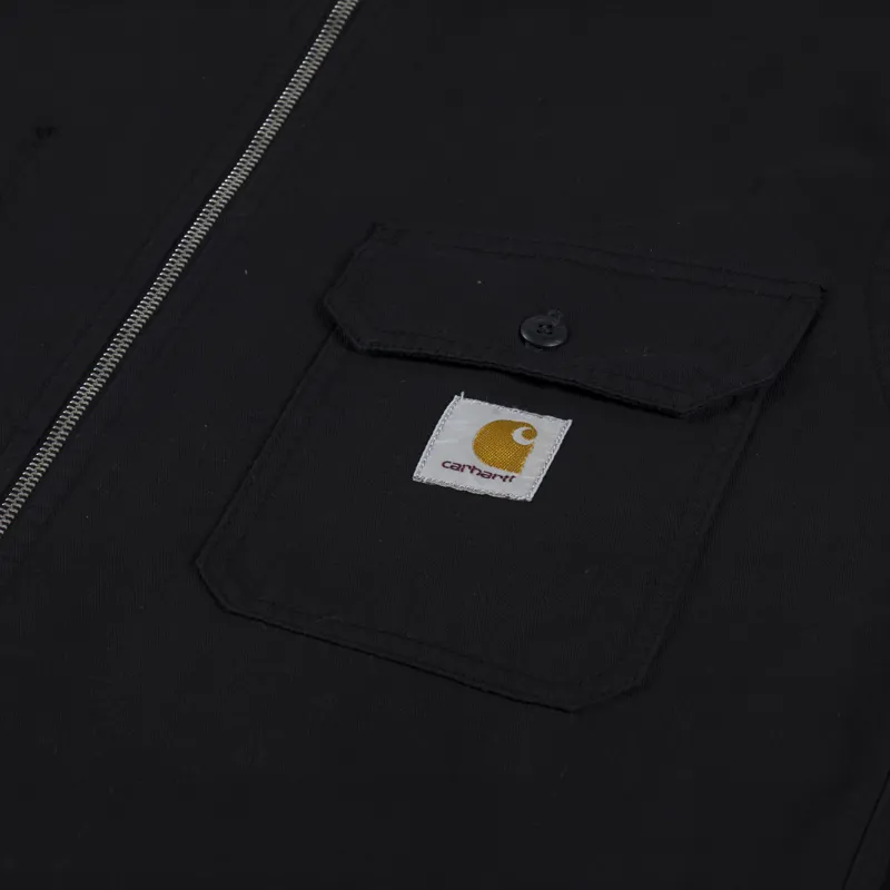 Carhartt WIP Rainer Shirt Jac Black Garment Dyed-6