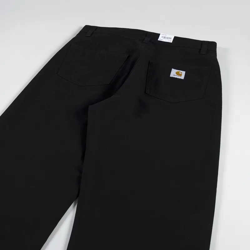 Carhartt WIP Mens Landon Pant Trouse Black Rinsed Marshall Canvas