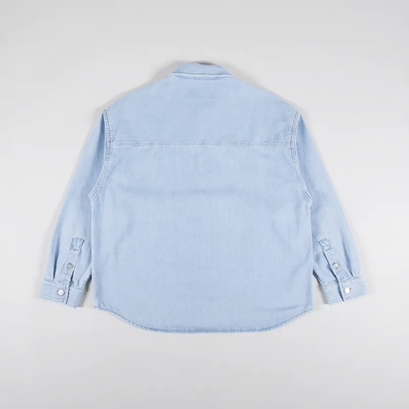Carhartt WIP Womens Alta Shirt Jac Blue Stone Bleached-5