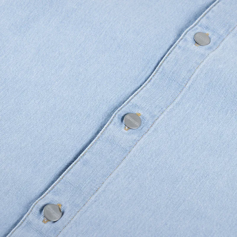 Carhartt WIP Womens Alta Shirt Jac Blue Stone Bleached-11